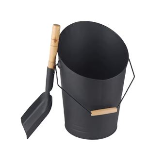 Balde para Cinzas com Pá Sannover | Aço/Madeira - 1