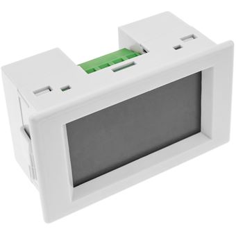 Visor LCD BeMatik de 3 Dígitos com Voltímetro 80-500V para Painel Branco - 1