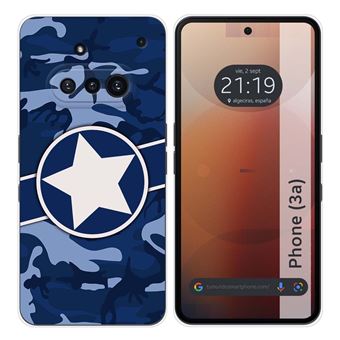 Capa Tumundosmartphone de silicone para Nothing Phone 3a 5G | design camuflado 03 desenhos - 1