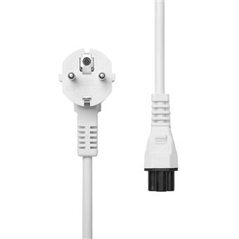 Cabo de Energia ProXtend Power Cord Schuko Angled to C5 1M White | Branco - 1