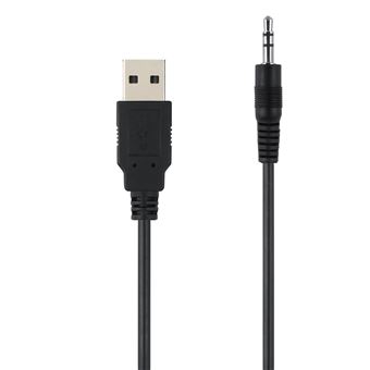 Cabo USB M para Jack 3.5mm M 3M SANDA SD-8102 | Preto - 1
