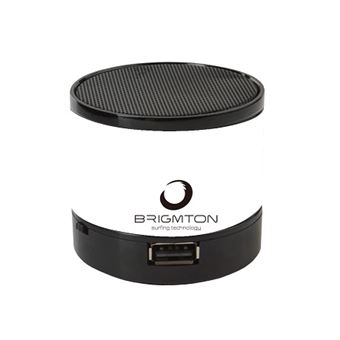 Coluna Portátil Brigmton BAMP-703-B Preto, Branco