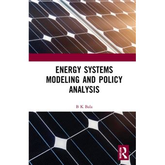 Energy Systems Modeling And Policy Analysis - 1
