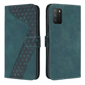 Capa FOXDOCK para Xiaomi POCO M3/Redmi 9T com Fecho Magnético | Resistente a Impactos e Quedas | Compartimentos para Cartões | Verde - 1