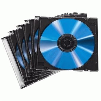 Caixa para Discos Óticos Hama CD Slim Jewel Case, pack 50 Pcs | Transparente - 1