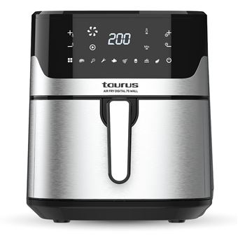 Air Fryer Taurus Air Fry Digital 7S Wall | 6 L | 1600 W | Preto, Aço inoxidável - 1