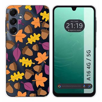 Capa de silicone TUMUNDOSMARTPHONE Transparente Para Samsung Galaxy A16 4G / 5G Desenhos de Design de Outono - 1
