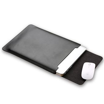 Sleeve HSMY de Couro Durável para MacBook Air 13.3 '' A1369/ A1466 - Preto - 1