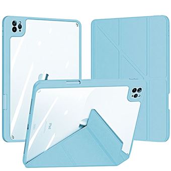 Capa Crystal Folio Origami Antiimpacto para Ipad Air 11 M2 2024 | Azul - 1