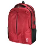 Mochila E-Vitta Cityjet Roja - para portáteis até 15,4'-16'/39.11-40.64Cm - Contiene Usb para Power Bank - 2 Compartimentos - Doble Cremallera