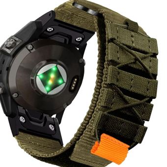 Bracelete Militar Nylon Antiimpacto | para Garmin instinct 2 | Verde - 1
