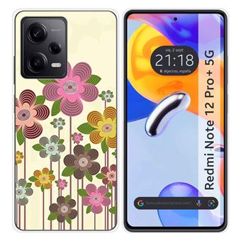 Capa Tumundosmartphone de silicone para Xiaomi Redmi Note 12 Pro+ Plus 5G design Spring in Bloom desenhos - 1