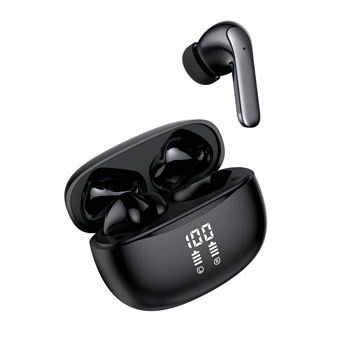 Auriculares CHRONUS | sem fio | Bluetooth 5.3 | tela LED | cancelamento de ruído | ENC | IPX7 à prova d'água | Preto - 1