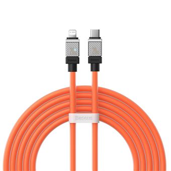 Cabo BASEUS CAKW000107 | Type-C para Lightning | 20W | 2 m - Laranja - 1