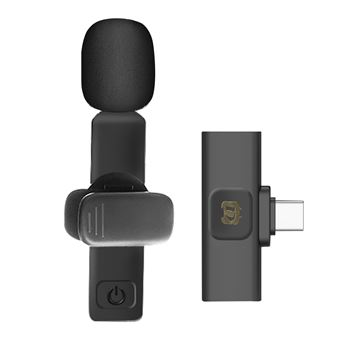 Microfone sem Fio para Smartphone USB-C Puluz | Preto - 1