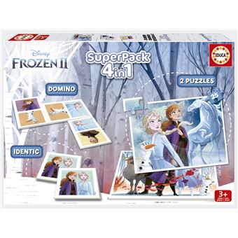 Superpack Puzzle 4 em 1 Educa Disney Frozen 2 18378 - 1