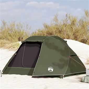 Tenda de pesca vidaXL para 5 pessoas | impermeável | verde azeitona - 1