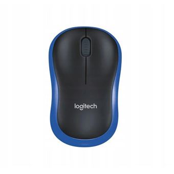 Rato sem Fios Logitech M186 | Sensor Ótico - Azul/Preto - 1