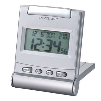 Despertador Technoline Travelclock silver Prateado - 1