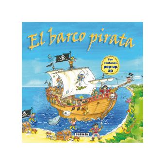 El barco pirata con ventanas pop-up 3d