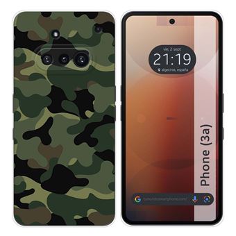 Capa Tumundosmartphone de silicone para celular Nothing Phone 3A 5G | desenhos de camuflagem - 1
