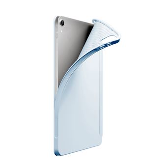 Capa Luckybutterfly para Ipad 2024 Pro 13" | Silicone Leve e Fino | Azul claro | com Película de Vidro Temperado - 1