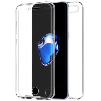 Capa Livro COOL em Silicone para 3D iPhone 7 Plus / iPhone 8 Plus Transparente Frontal + Traseira - 1
