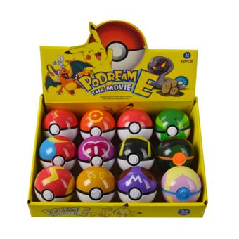 Figuras Brinquedos Infantis DreamWorks | Pokémon | 12 Peças | Aleatória Pokébola 2-5 cm - 1