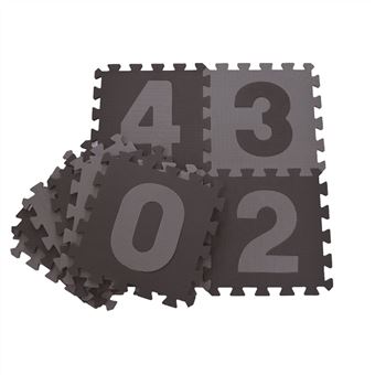 Tapete Puzzle Sensorial BabyTrold Black/Grey - 1