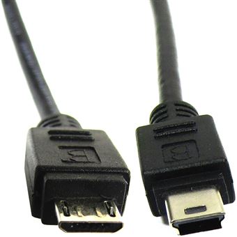 Cabo BeMatik USB Tipo B Mini USB5 Pin-M/Micro USB-M Tipo B 1,8m - 1
