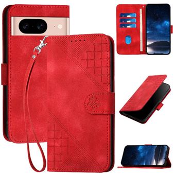 Capa Livro ZURSANA para Google Pixel 8A | Couro PU Premium Magnético | Porta-cartões | Suporte | Vermelho - 1