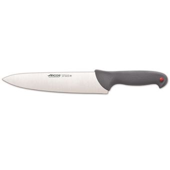 Faca Chef Arcos Cor - Prof 241100 Nitrum Inox com Ergonômico Punho de Polipropileno e Lâmina 25 cm - 1