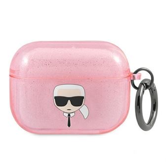Capa Original Brilhante Karl Lagerfeld Airpods Pro Rosa - 1