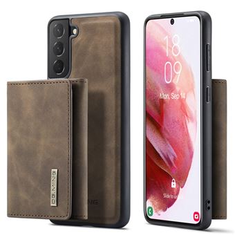 Capa magunivers PU DG.MING suporta carregamento sem fio, destacável 2 em 1, magnético café para Samsung Galaxy S22 5G - 1