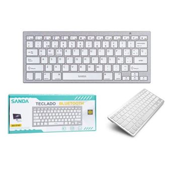Teclado Bluetooth sem Fio, 5.0BT SANDA SD-3742 | Branco - 1