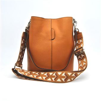 Bolsa Tiracolo SOTEIRA Venezia | Couro genuíno | Castanho | 24x16,5x27,5 cm - 1