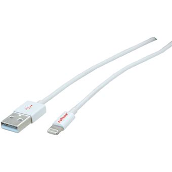 Cabo Lightning ROLINE USB 0.15 m | Branco - 1
