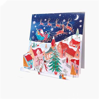 Postal Pictura 3D Pop Up Natal Pai Natal - 1