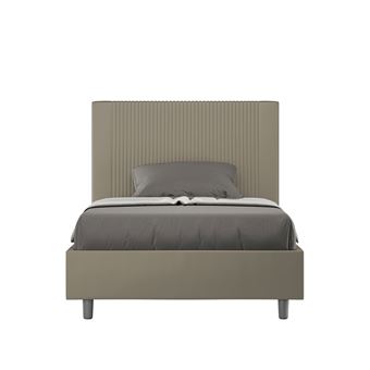 Cama de Corpo e Meio sem Estrado Estofada Ityhome Goya | 120x200 cm | Pele Sintética cappuccino - 1