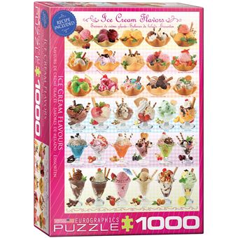 Puzzle Eurographics Alimentação & Bebidas Ice Cream Flavours 1000 Peças - 1
