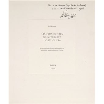 Os presidentes da república portuguesa. - 1