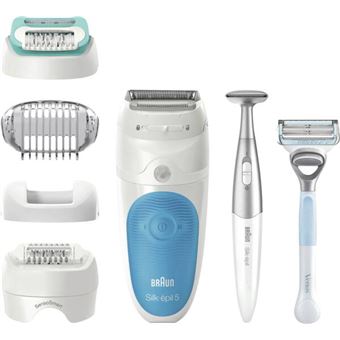 Depiladora de Arranque Braun Silk-épil 5 810 +Gillette Venus Trimmer | Azul, Branco - 1