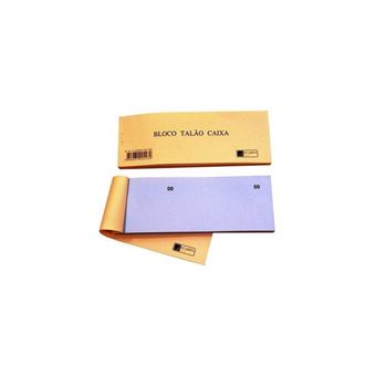 Bloco Talão Caixa Numerado 4Office | Rifa | 100 Folhas - Cinza - 1