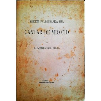 Edición paleográfica del cantar de mio cid. - 1