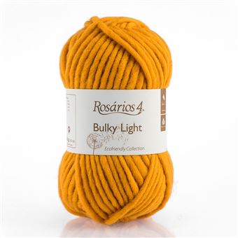 Fio de Lã Rosarios 4 Bulky Light | 100G - Amarelo 107 - 1