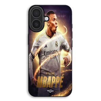 Capa Maniacase para iPhone 17 | Kylian Mbappe Real Madrid Wallpaper - 1