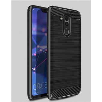 Capa Carbon Gel TPU Carbono Multi4you para Huawei Mate 20 Lite - Preto - 1