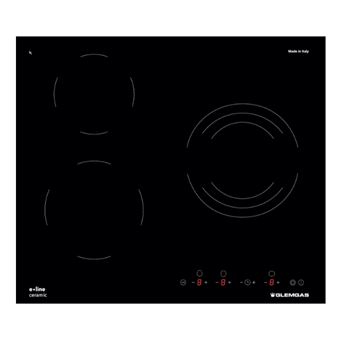 Placa de Vitrocerâmica Glem Gas GTH63ET | Elétrica | 3 Zonas | Preto - 1