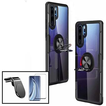 Kit Phonecare | Capa 3x1 Clear Armor + Película Vidro Temperado 5D Full Cover + Suporte Magnético L Safe Driving para Carro para Huawei Mate 20 Lite - 1