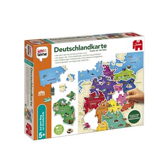 Puzzle Jumbo No License Ich Lerne - Deutschlandkarte | 130 Peças - 1
